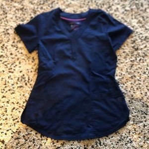 Blue scrub top!